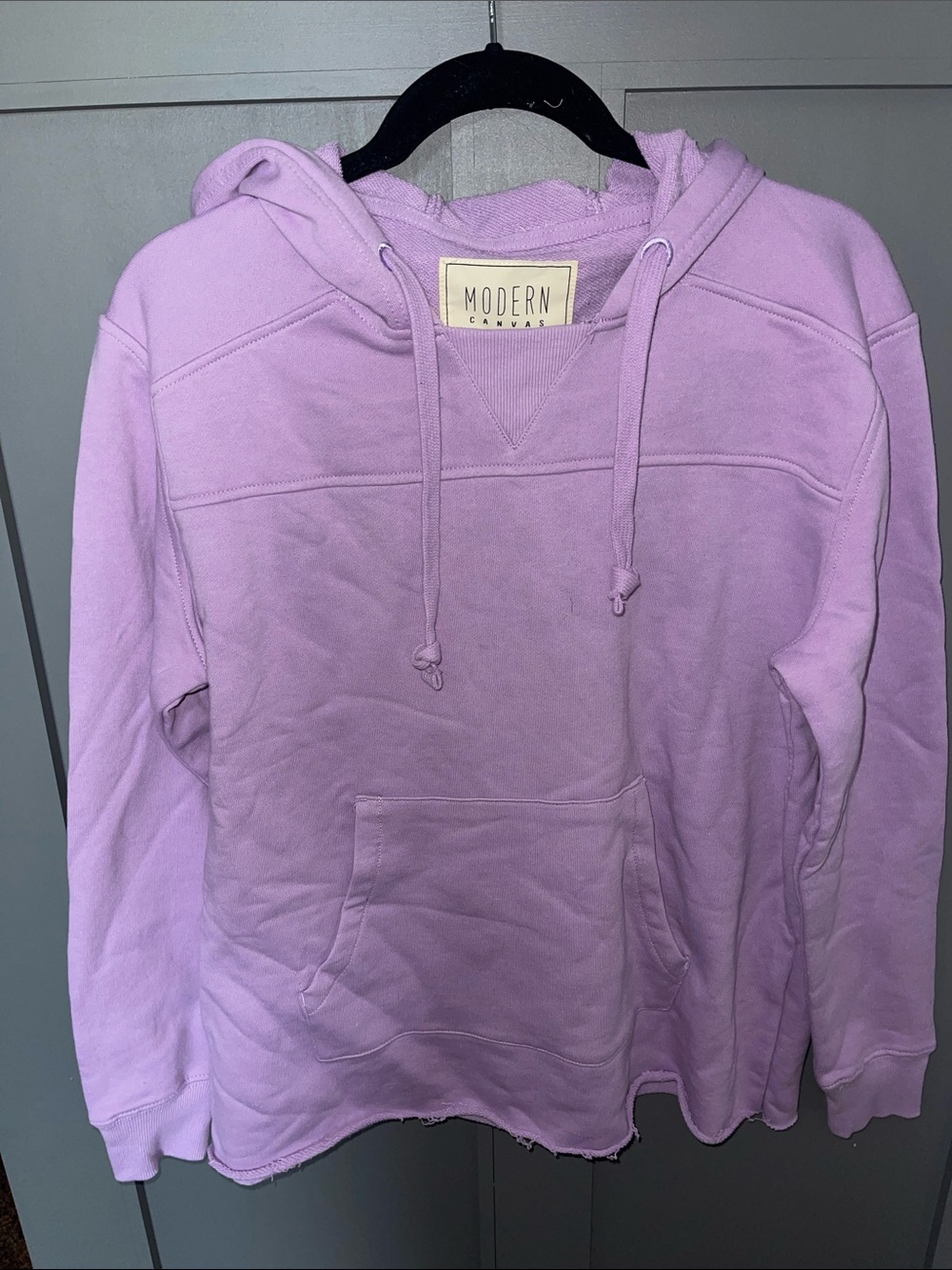 Modern Canvas Women's Lavender Scoop-Neck Hoodie